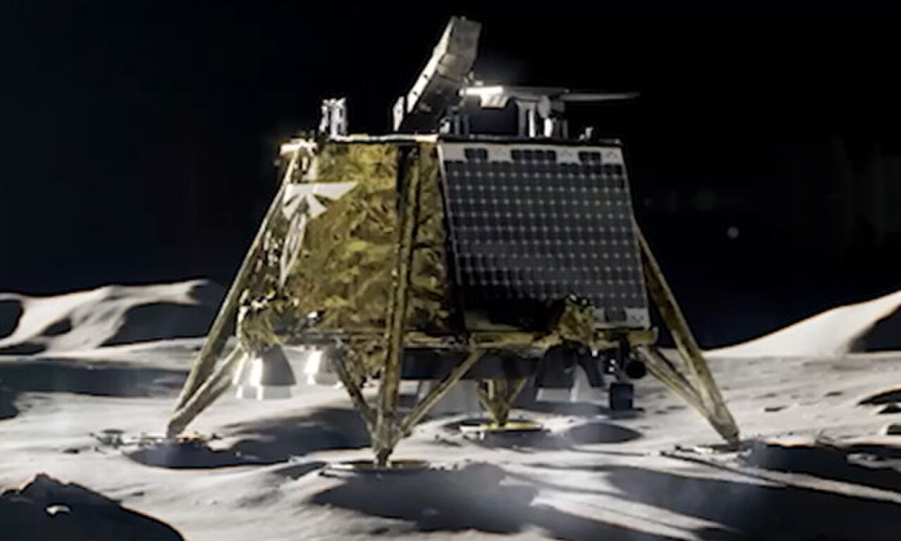 Blue Ghost (Firefly Aerospace) photograph 1: Firefly Aerospace / NASA CLPS — Blue Ghost Mission 1 lander rendering (NASA/Firefly Aerospace, public domain) — CONCEPT ART