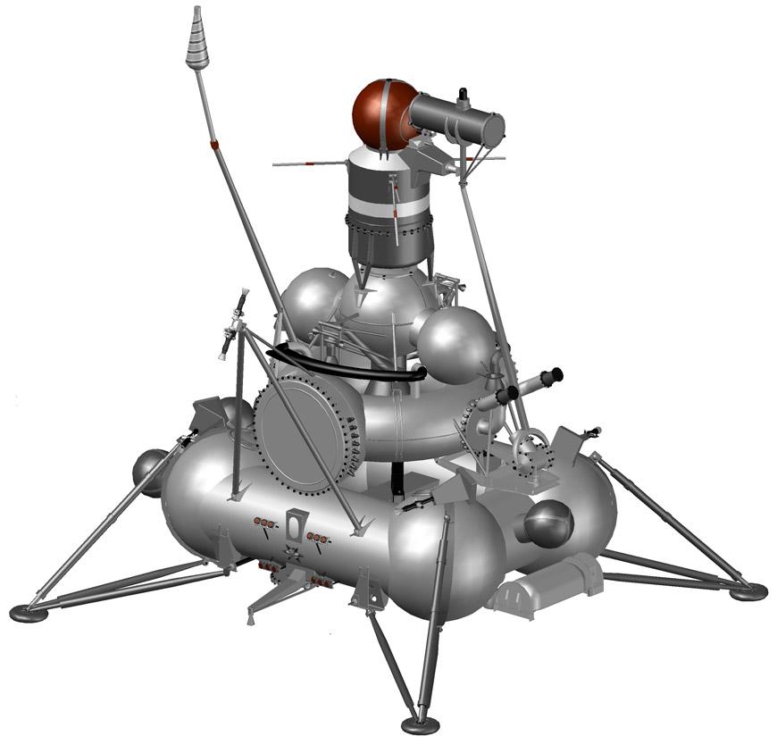 Luna 13 photograph 3: NASA/NSSDC — Luna 13 mission technical data and surface operations. (Public domain)