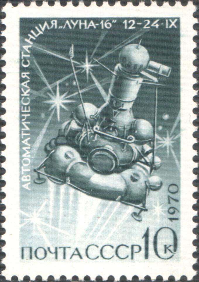 Luna 15 photograph 1: Soviet Space Program / Memorial Museum of Cosmonautics — Luna E-8-5 sample return spacecraft (Public Domain)